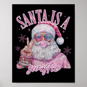 Póster Amigos favoritos Swifty Merry Christmas Groovy Xma