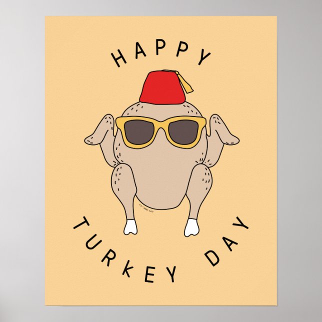 Póster AMIGOS™ | Feliz Día de Turquía (Frente)