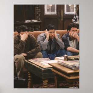Póster AMIGOS™   Joey, Ross y Chandler en el sofá