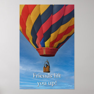 Póster Amigos levántate