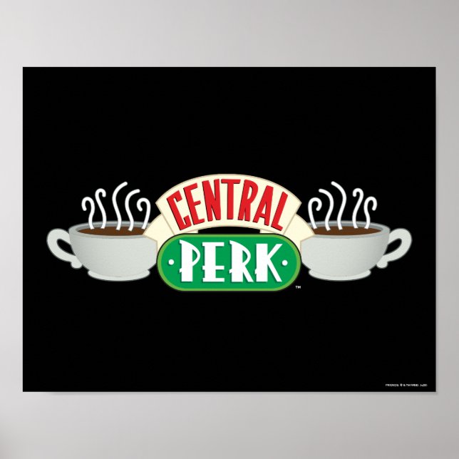 Póster AMIGOS™ | Logotipo Central Perk (Frente)