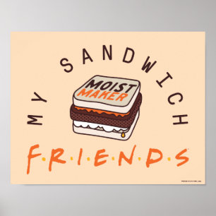 Póster AMIGOS™ Mi sándwich