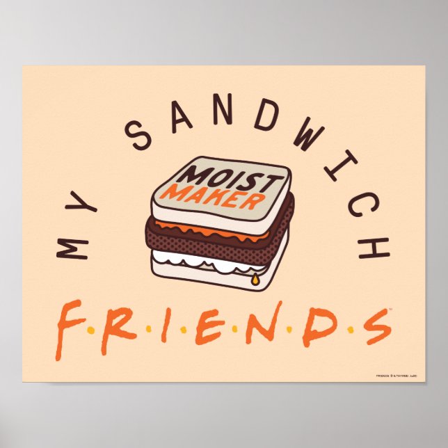 Póster AMIGOS™ | Mi sándwich (Frente)