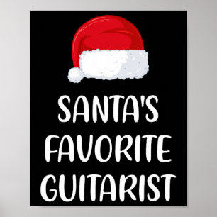 Póster Amigos Navidades guitaristas favoritos se divierte