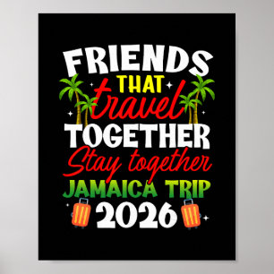 Póster Amigos Que Viajan Juntos Viaje a Jamaica 2026