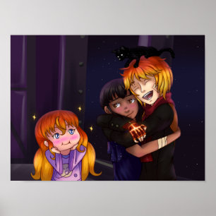 Póster Amigos reunidos