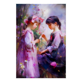 Póster Amigos y Flores 2