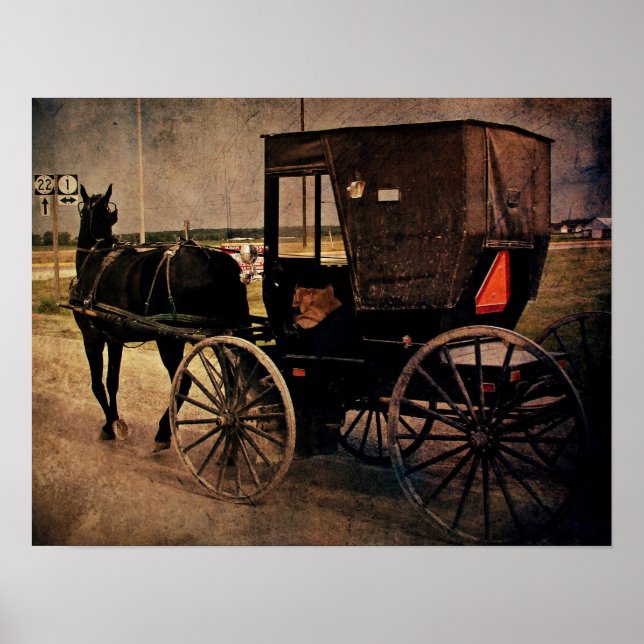 Póster Amish Buggy (Frente)