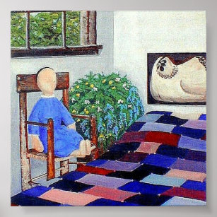 Póster Amish Doll n' Patchwork Quilt