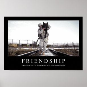 Póster Amistad: Cita Inspiradora