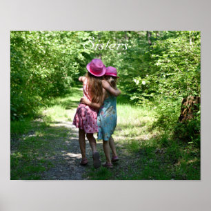 Póster Amistad de hermanas en el país de la Primavera Rus