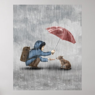 Póster Amistad en una cometa