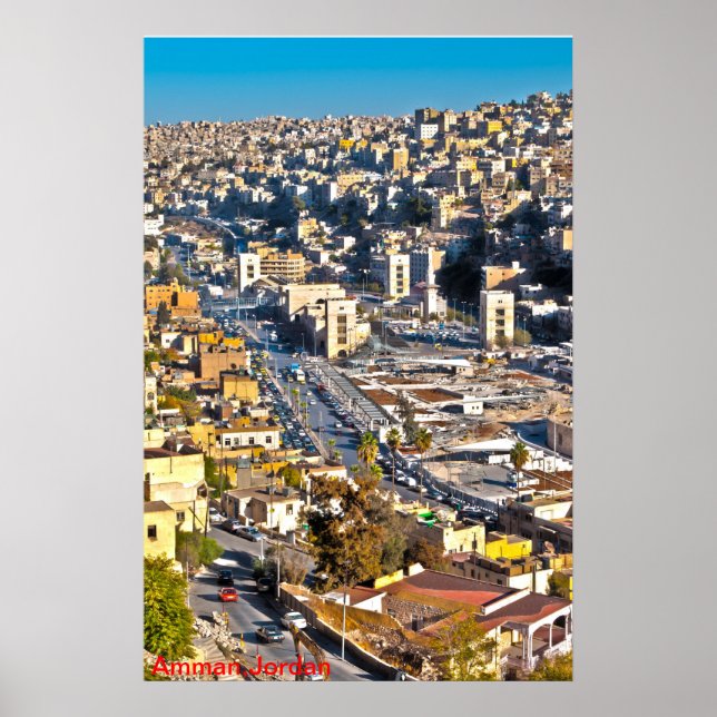 Póster Ammán, Jordania (Frente)