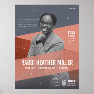 Póster Ammud Embajador Rabbi Heather Miller Poster