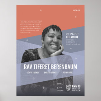 Póster Ammud Embajador Rav Tiferet Berenbaum Poster