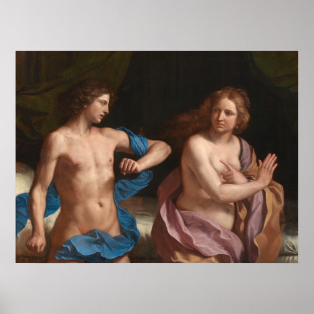 Póster Amnon y Tamar - Poster Bella Artes Guercino (Frente)