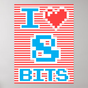 Póster Amo 8 Bits