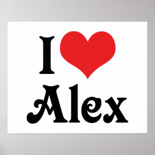Póster Amo a Alex