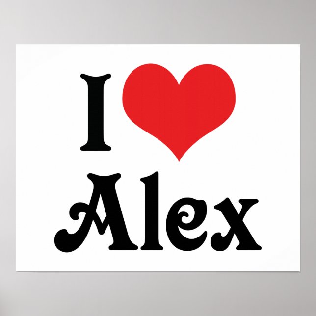 Póster Amo a Alex (Frente)