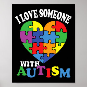 Póster Amo A Alguien Con Autismo 2