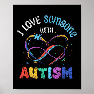 Póster Amo A Alguien Con Autistas Autistas De Autismo Apo