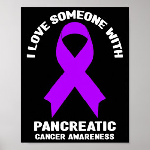 Póster Amo A Alguien Con Conciencia Pancreática Sobre El
