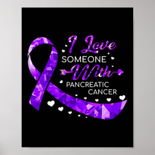 Póster Amo A Alguien Con Ri De Concienciación Pancreática