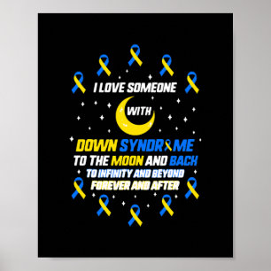 Póster Amo A Alguien Con Síndrome De Down Conciencia T21