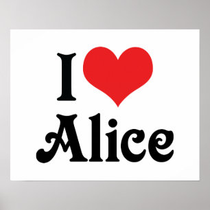 Póster Amo a Alice