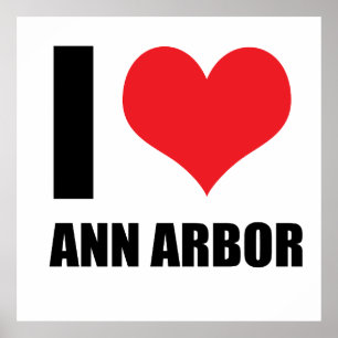 Póster Amo a Ann Arbor