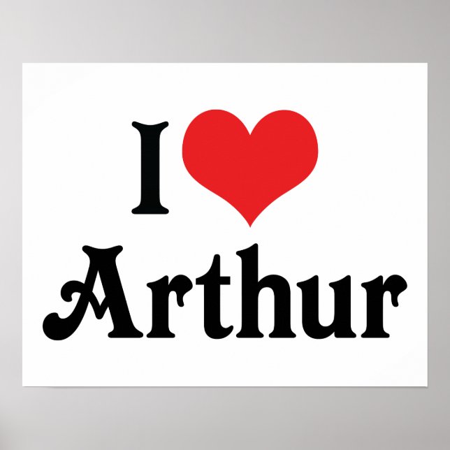 Póster Amo a Arthur (Frente)