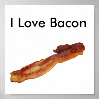 Póster Amo a Bacon Poster