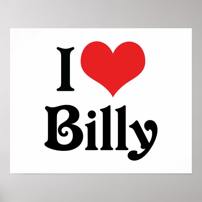 Póster Amo A Billy (Frente)