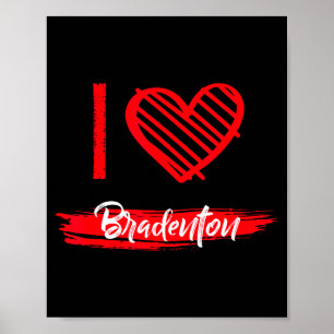 Póster Amo a Bradenton Me encanta Bradenton 