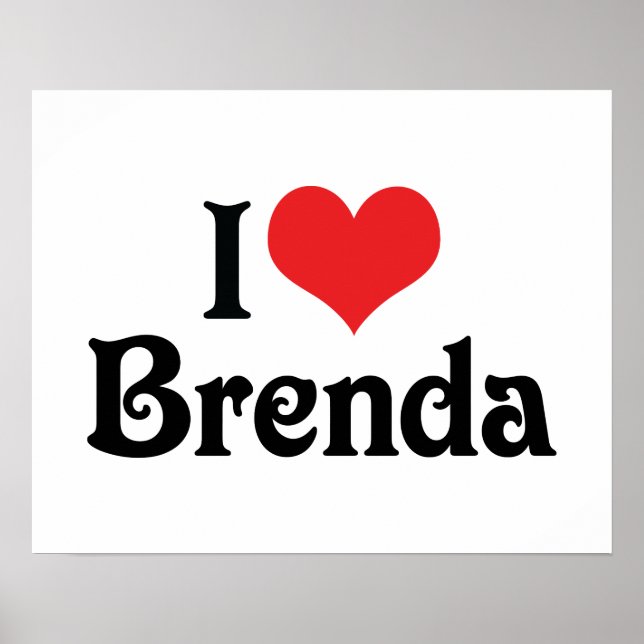 Póster Amo a Brenda (Frente)