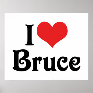 Póster Amo a Bruce