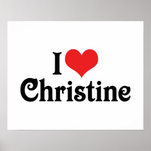 Póster Amo a Christine