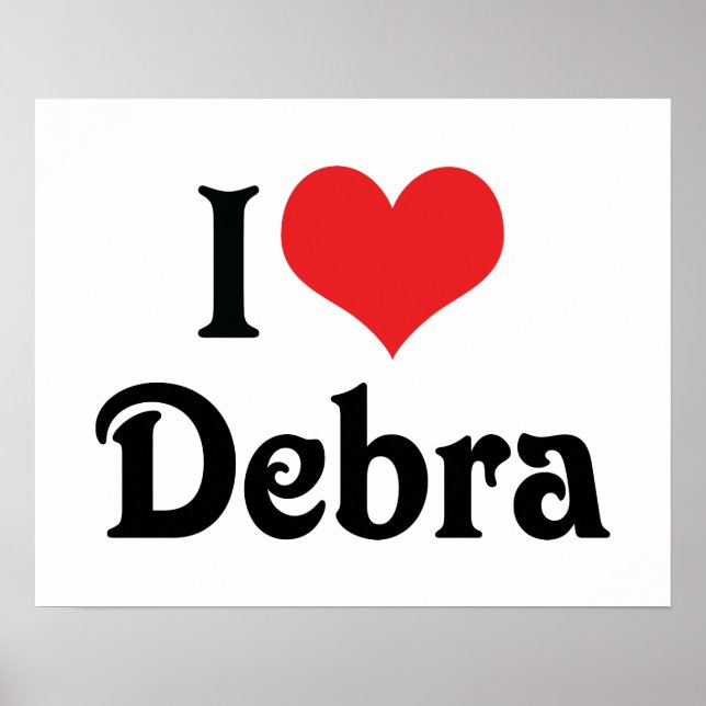 Póster Amo a Debra (Frente)