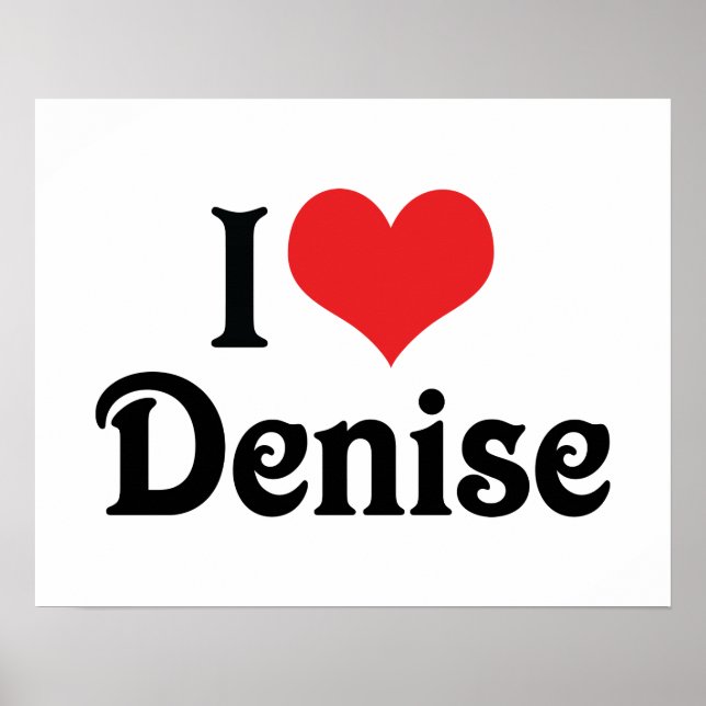 Póster Amo a Denise (Frente)