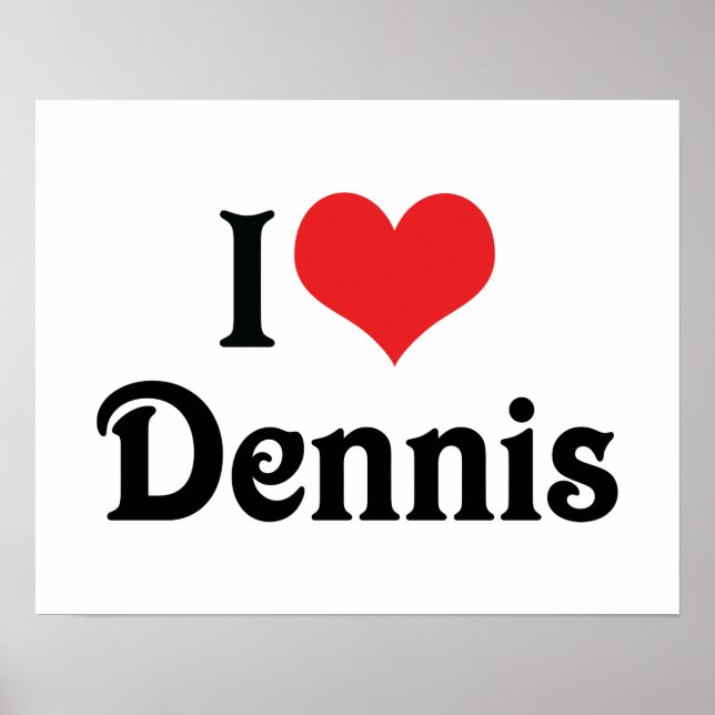 Póster Amo a Dennis (Frente)