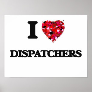 Póster Amo a despachadores
