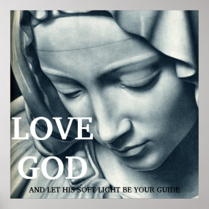Póster AMO A DIOS... 24x24 POSTER