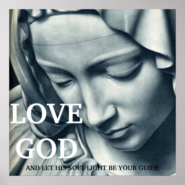 Póster AMO A DIOS... 24x24 POSTER (Frente)