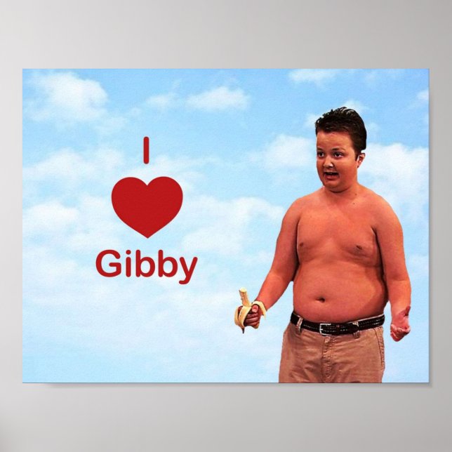 Póster Amo a Gibby (Frente)