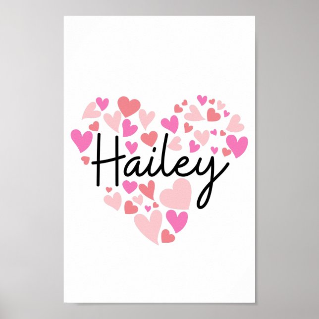 Póster Amo a Hailey (Frente)
