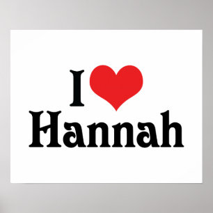 Póster Amo A Hannah