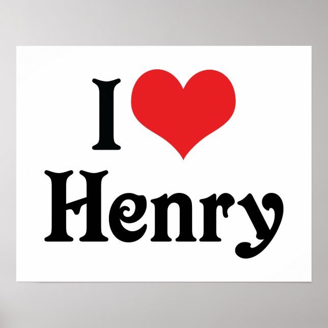 Póster Amo a Henry (Frente)