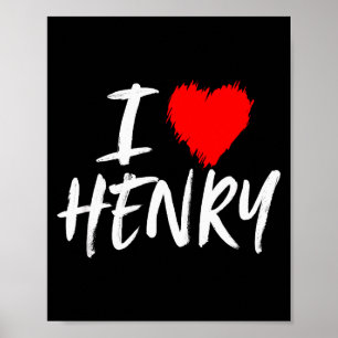 Póster Amo a Henry Novio Esposo Hijo Nieto Padre