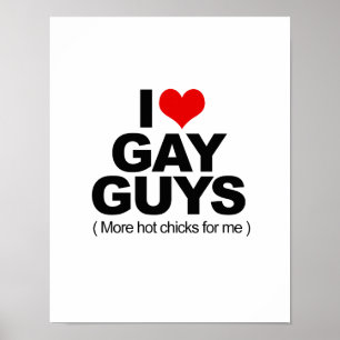 Póster Amo a individuos gay