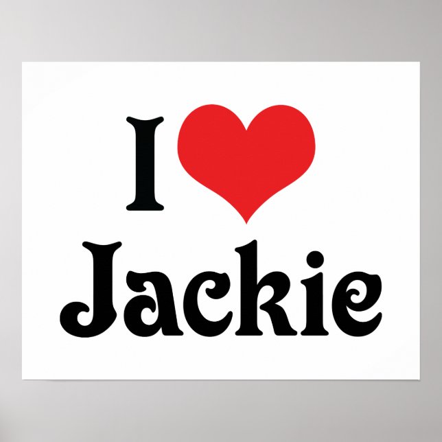 Póster Amo a Jackie (Frente)
